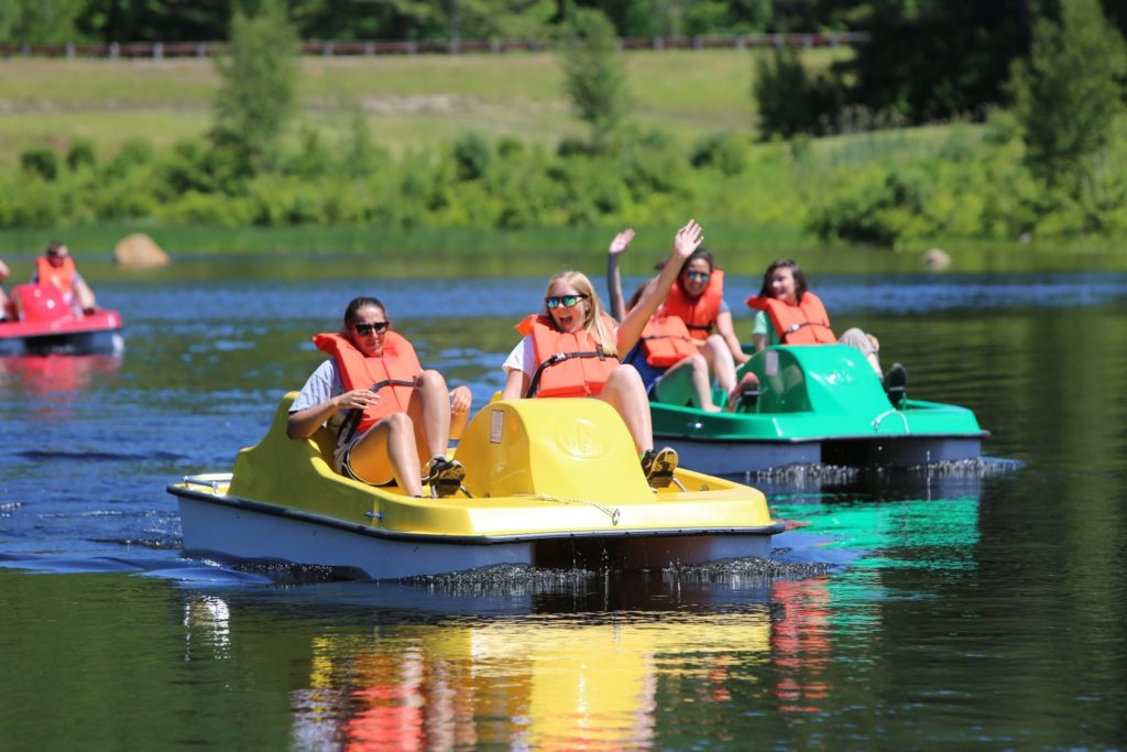 paddle boating in Waterville valley nh